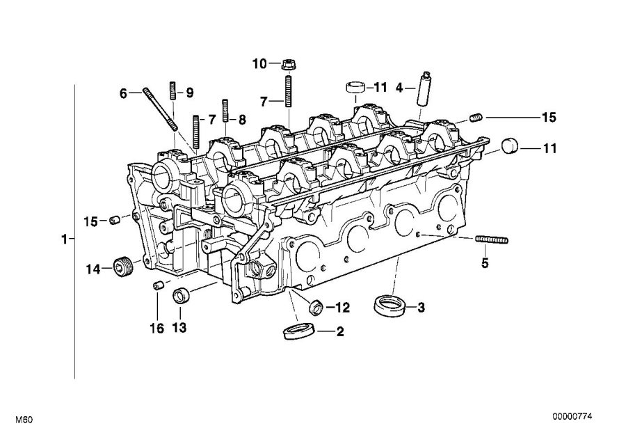 Diagram Cylinder Head for your 2009 BMW M6   