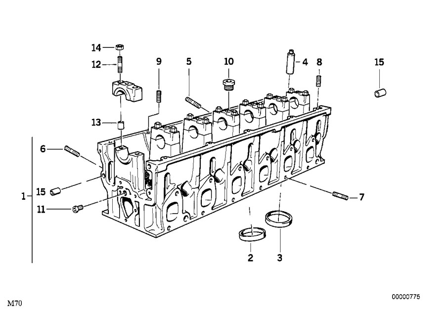 Diagram Cylinder Head for your 2015 BMW M6   