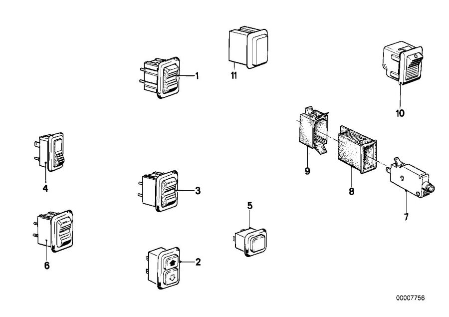 Diagram Switch-center console for your 2023 BMW X3  30eX 