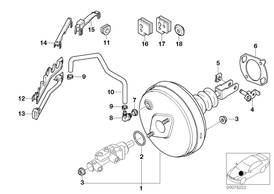 Diagram Power brake unit depression for your 2016 BMW 528iX   
