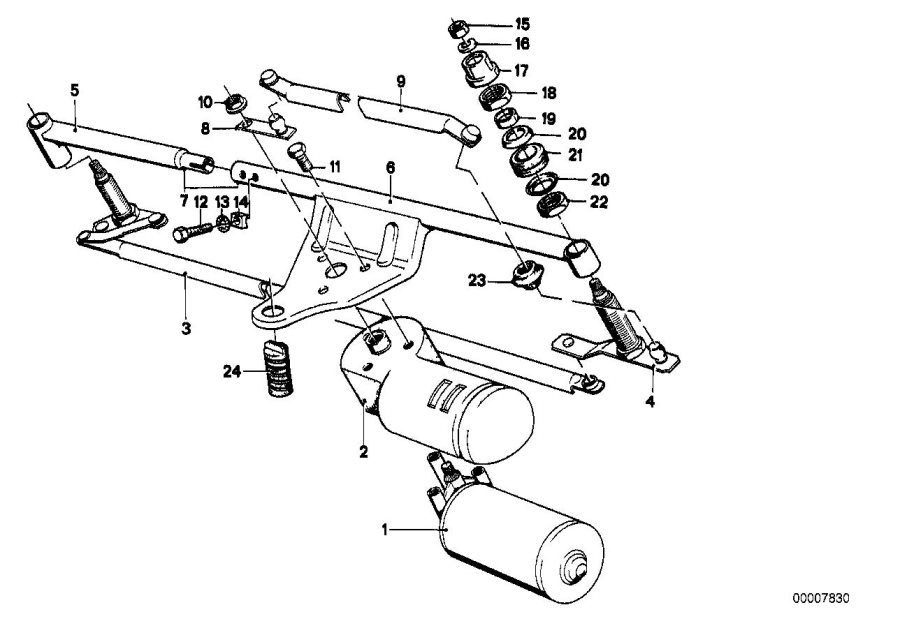 Diagram Single wiper parts for your 2018 BMW X2   