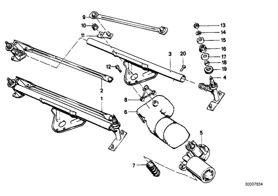 Diagram Single wiper parts for your 2018 BMW X2   