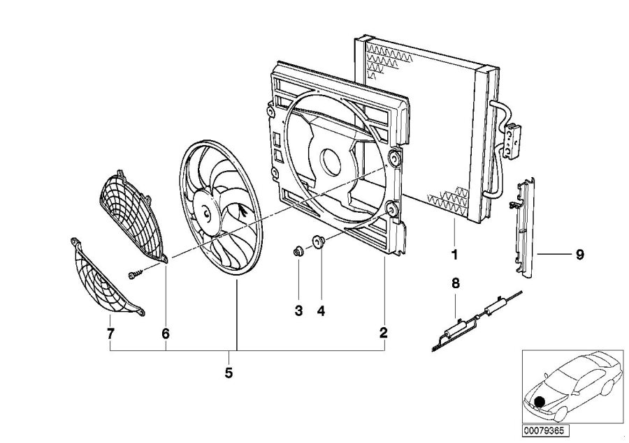 Diagram Climate CAPACITOR/ADDITIONAL blower for your BMW