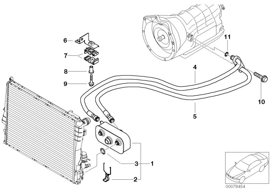 Diagram Oil cooling, automatic gearbox A5S ...R for your 2016 BMW 535i   