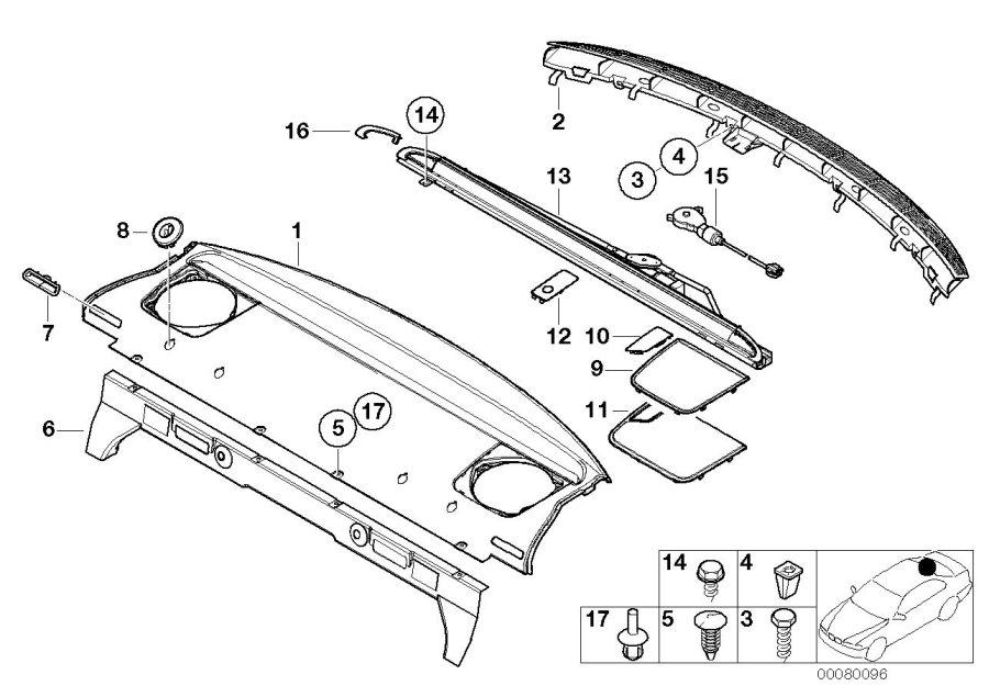 Diagram Rear window shelf / sun blind electr. for your 2023 BMW X3  30eX 