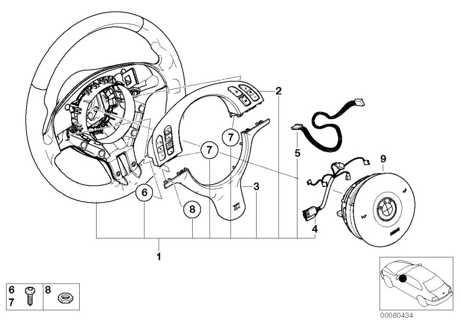 Diagram M sports strng whl,airb.-smart,multifunc for your BMW