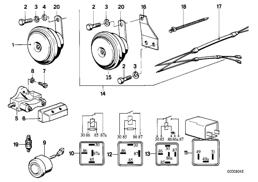 15Horn/relay/various switcheshttps://images.simplepart.com/images/parts/BMW/fullsize/8045.jpg