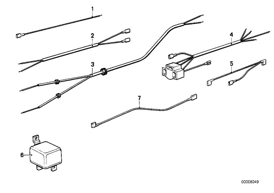 Diagram VARIOUS ADDITIONAL WIRING SETS for your BMW R90S  