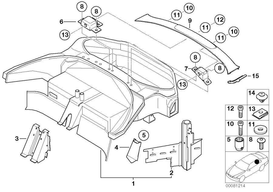 Diagram Rear body for your BMW Z8  