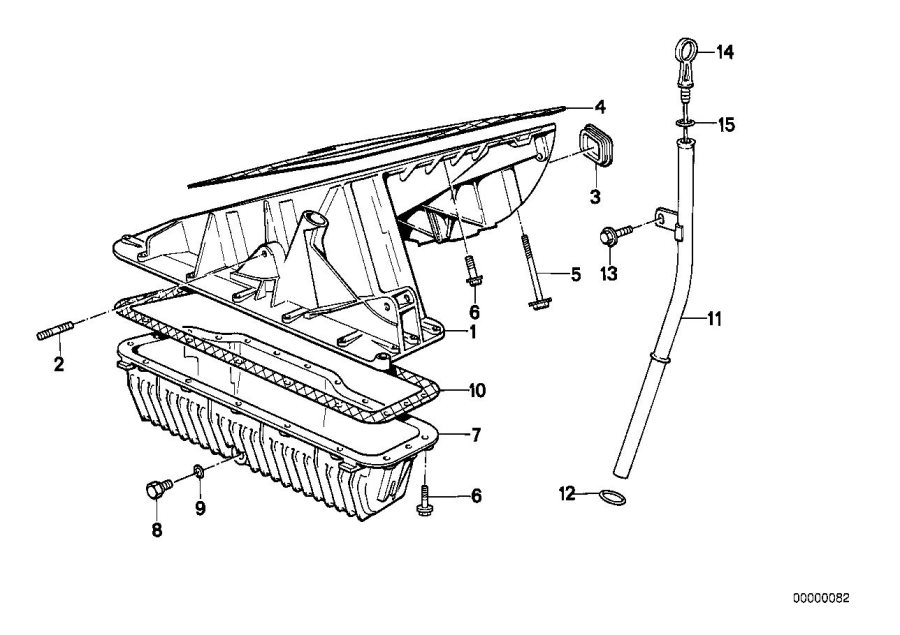 Diagram Oil pan-dipstick for your 2013 BMW 750LiX   