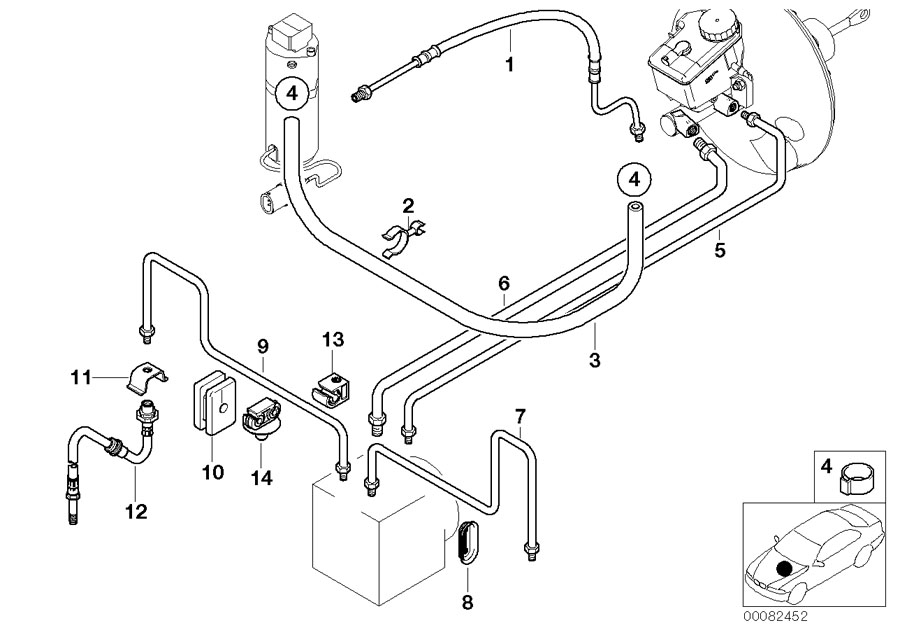 Diagram Front brake pipe, dsc for your 2017 BMW i3   