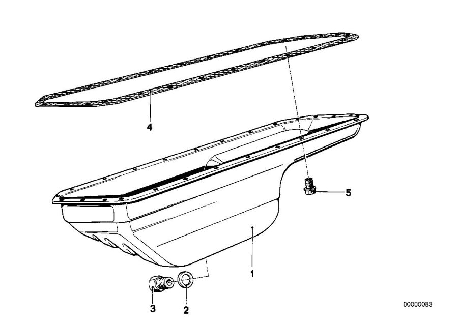 Diagram Oil PAN/OIL level indicator for your BMW