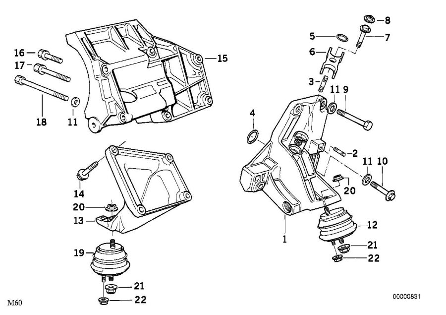 Diagram Engine Suspension / Damper for your 2016 BMW i3  60Ah 