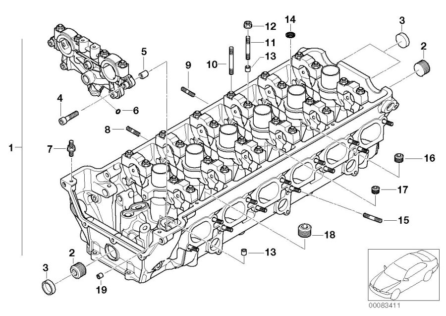 Diagram Cylinder Head for your BMW