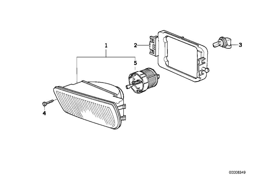 Diagram Fog lights for your BMW