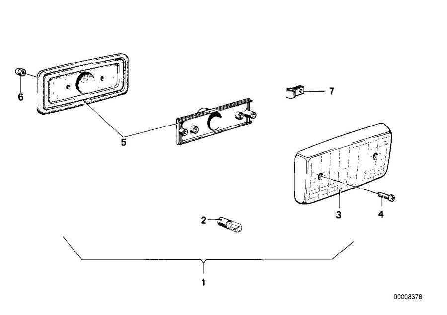 Diagram Side marker light for your BMW