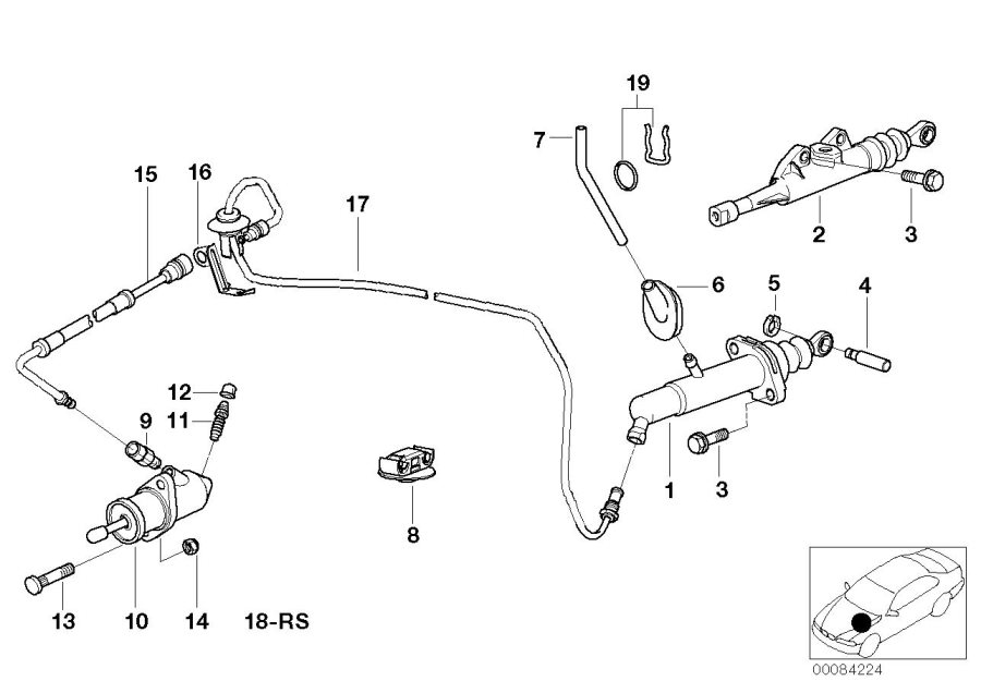 Diagram Clutch control for your 1995 BMW