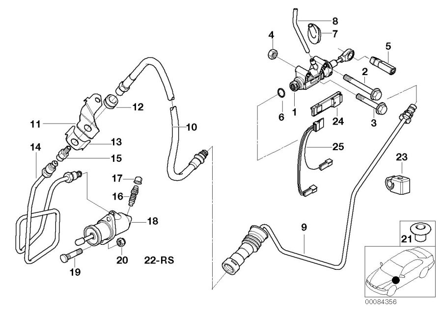 Diagram Clutch control for your BMW 320i  