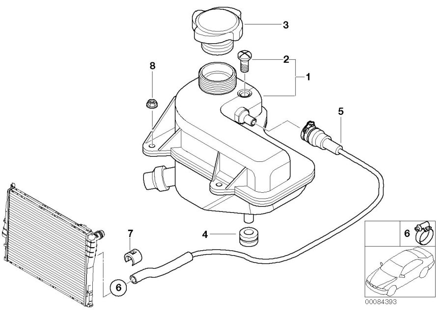 Diagram Expansion TANK/TUBING for your 2015 BMW Z4   