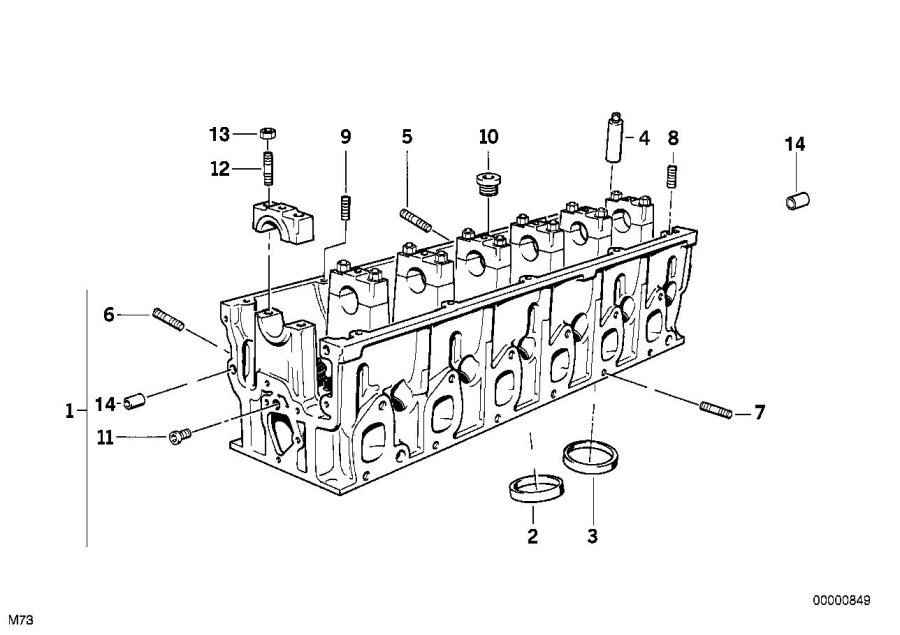 Diagram Cylinder Head for your BMW