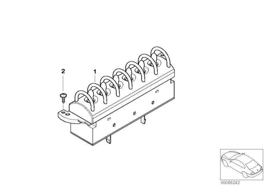 Diagram Switch unit, center console for your MINI