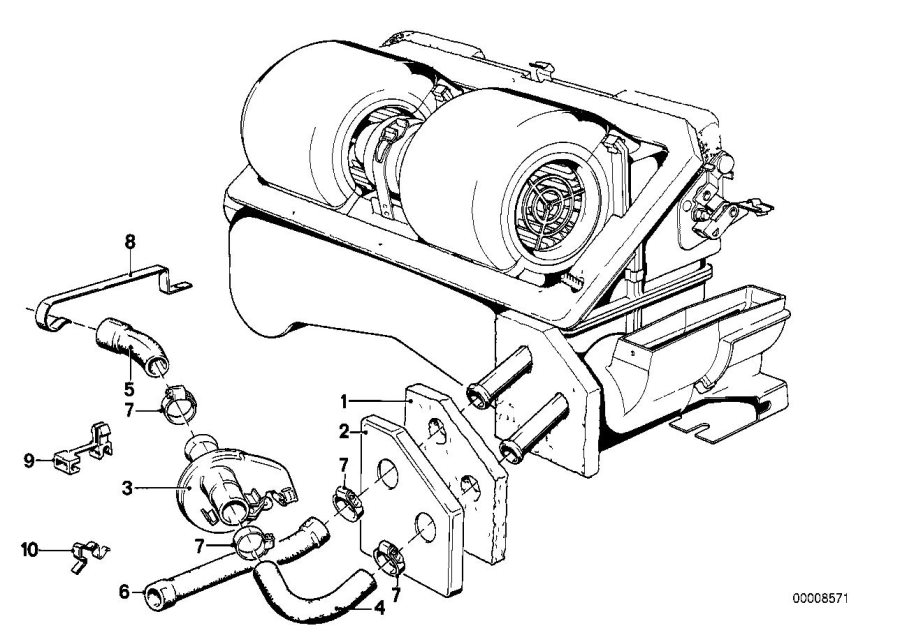 Diagram Water VALVE/WATER hose for your 2010 BMW 128i   