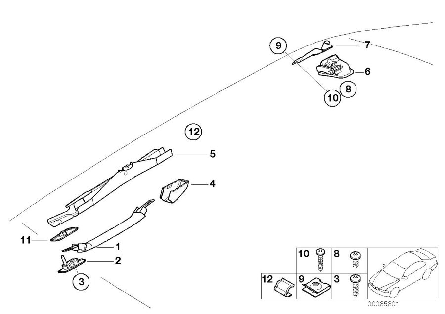 Diagram Handle for your 2012 BMW M6   