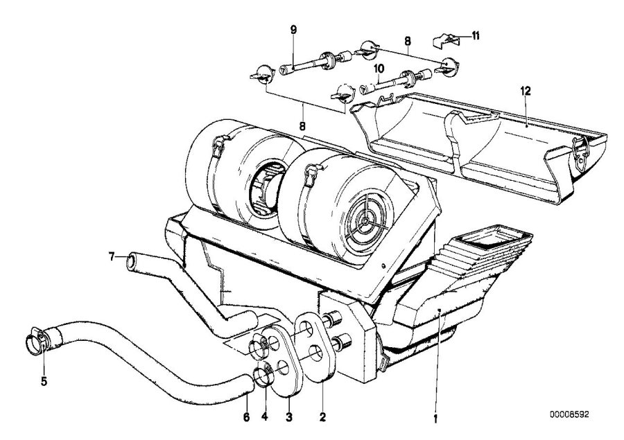 Diagram AIR COND.SYST.-CONTROL SHAFT/COVERING for your 2010 BMW 128i   