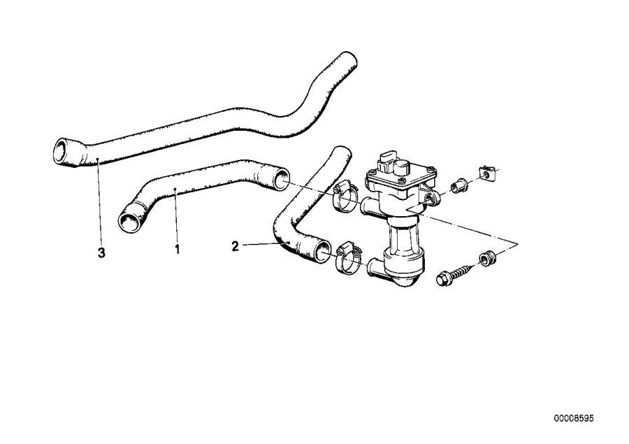 Diagram Water hose INLET/OUTLET for your 2010 BMW 128i   