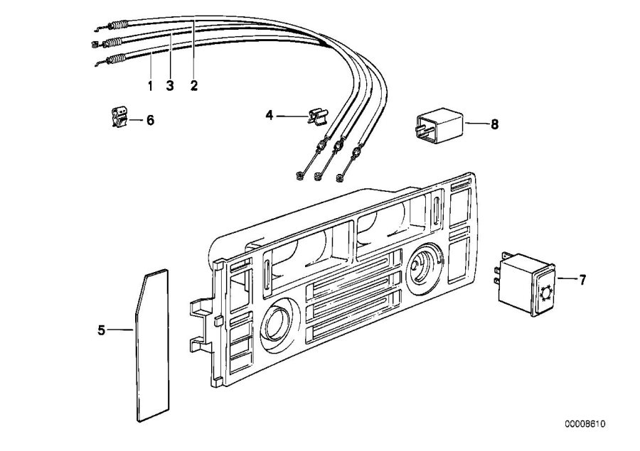 Diagram Bowden CABLE/SWITCH air conditioning for your 2018 BMW X2 28iX  