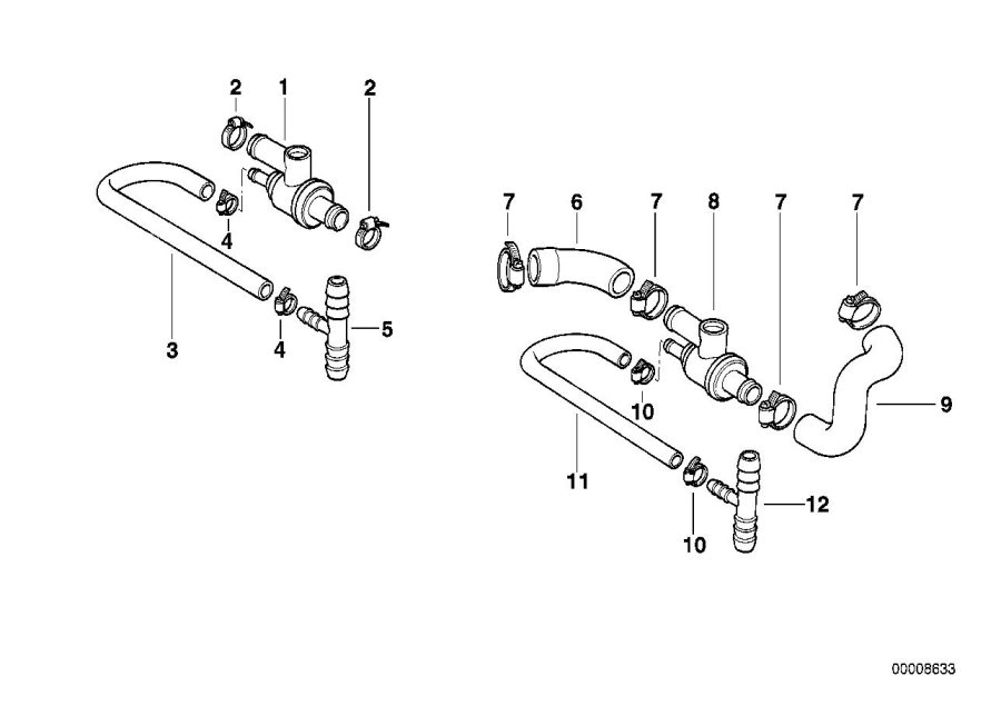 Diagram Additional THERMOSTAT/WATER hose for your 2017 BMW M4 GTS   