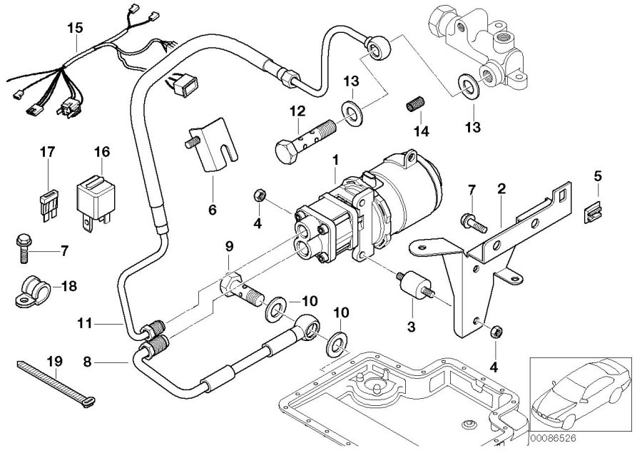 Diagram Lubrication syst./compressor for your BMW