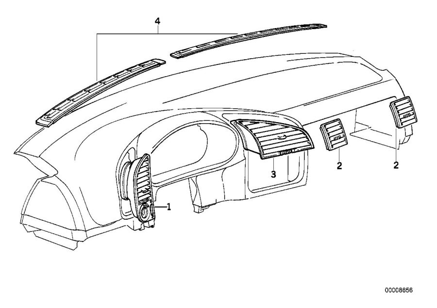 Diagram Air outlet for your 2023 BMW X3  30eX 