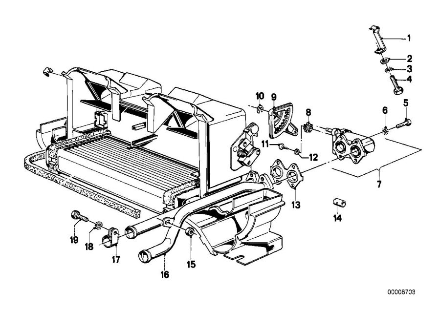 Diagram Water valve for your 1981 BMW 320i Sedan Manual 