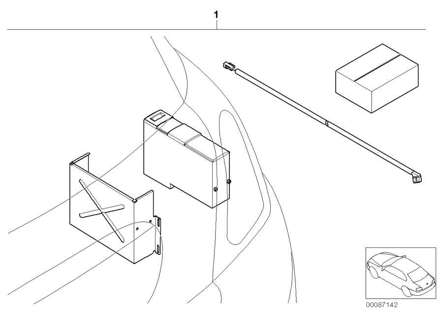 Diagram Retrofit kit, CD-changer for your MINI