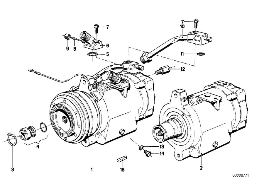 Diagram RP A/C compressor for your 2023 BMW X3  30eX 