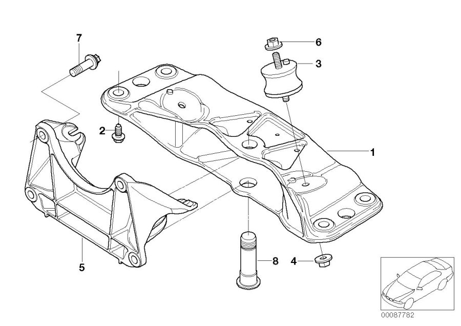 Diagram Suspension automatic transmission for your BMW 745i  