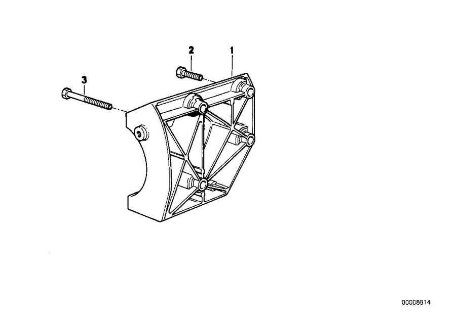 Diagram Climate compressor supporting bracket for your BMW