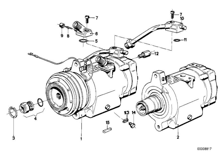 Diagram RP A/C compressor for your 2023 BMW X3  30eX 