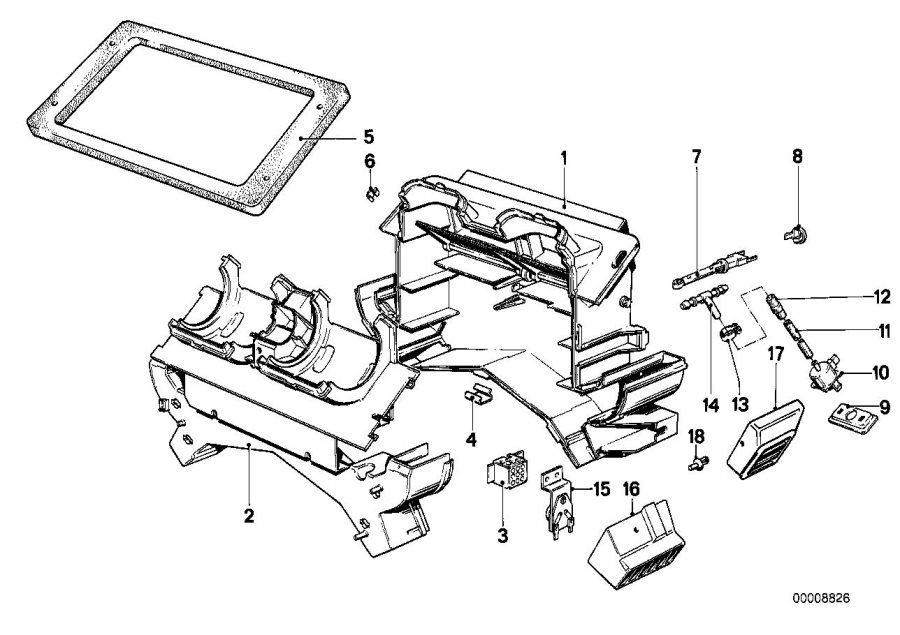 Diagram Single components heater for your 1986 BMW 535i   