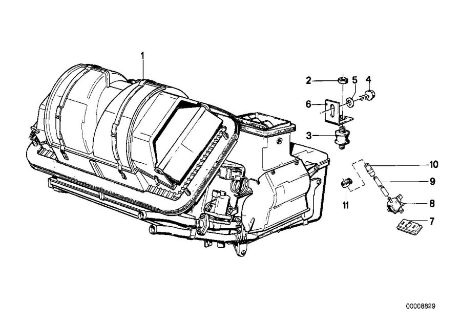 Diagram HEATER/AIR conditioning for your 2010 BMW 128i   