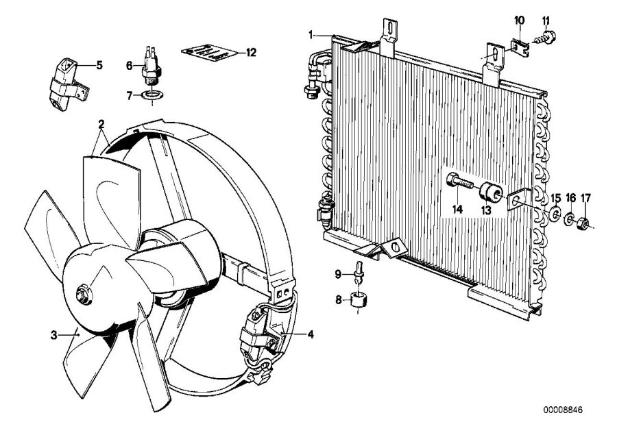 Diagram CONDENSER/FAN for your 2009 BMW M6   