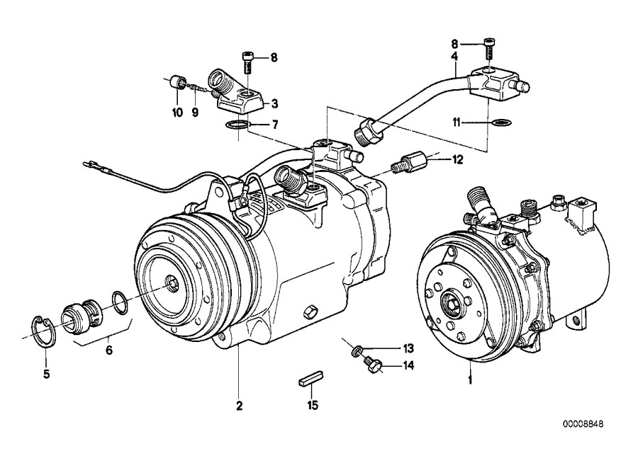 Diagram RP A/C compressor for your 2023 BMW X3  30eX 