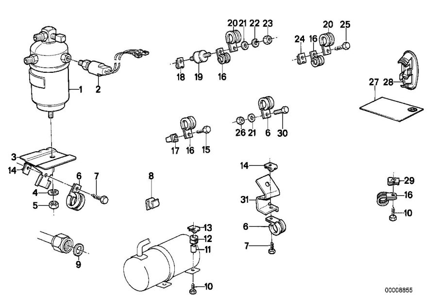 Diagram Drying CONTAINER/SMALL parts for your 2000 BMW 323Ci Coupe  