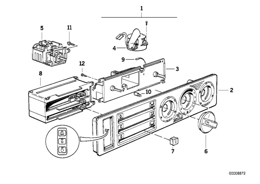 Diagram Air Conditioning Control for your BMW