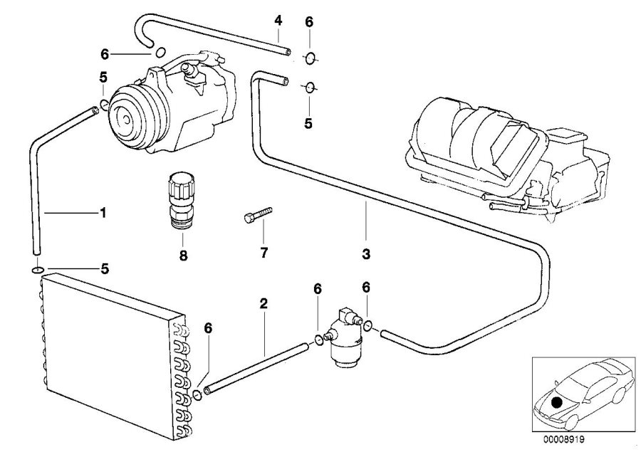 Diagram Coolant lines for your 2023 BMW X3  30eX 