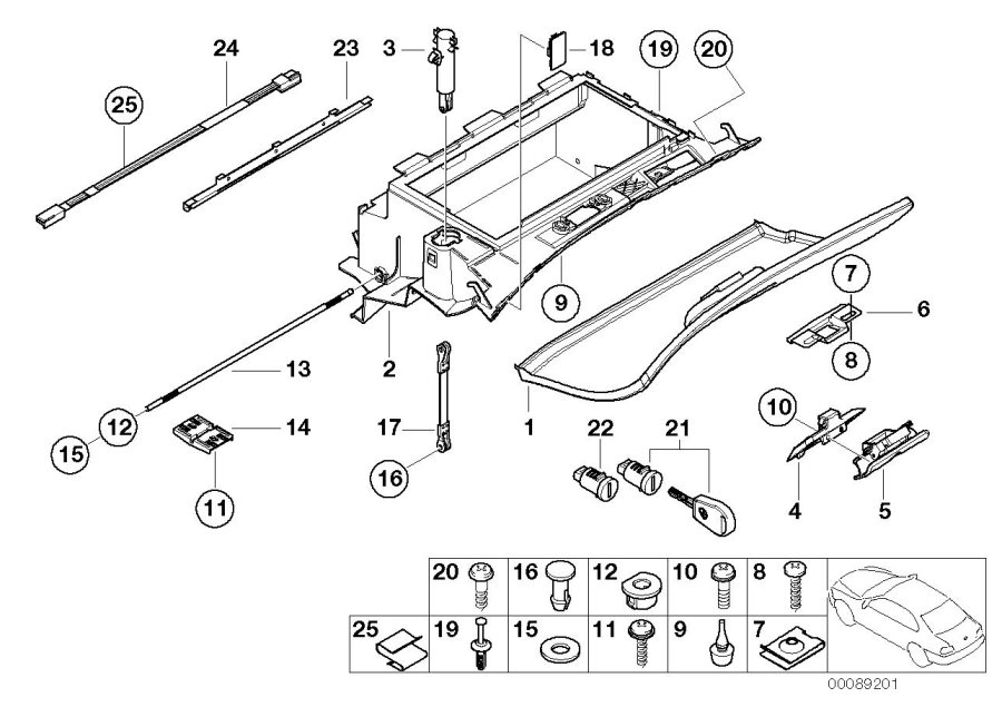 Diagram Glove box for your 2003 BMW 330i   