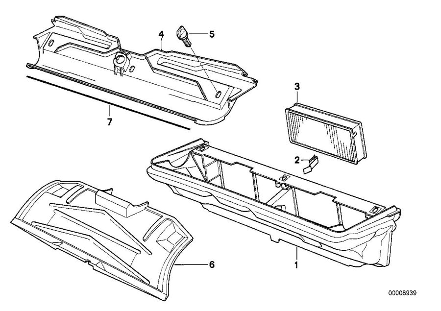 Diagram Air cond. SYSTEM-PANEL/MICROFILTER for your 2023 BMW X3  30eX 