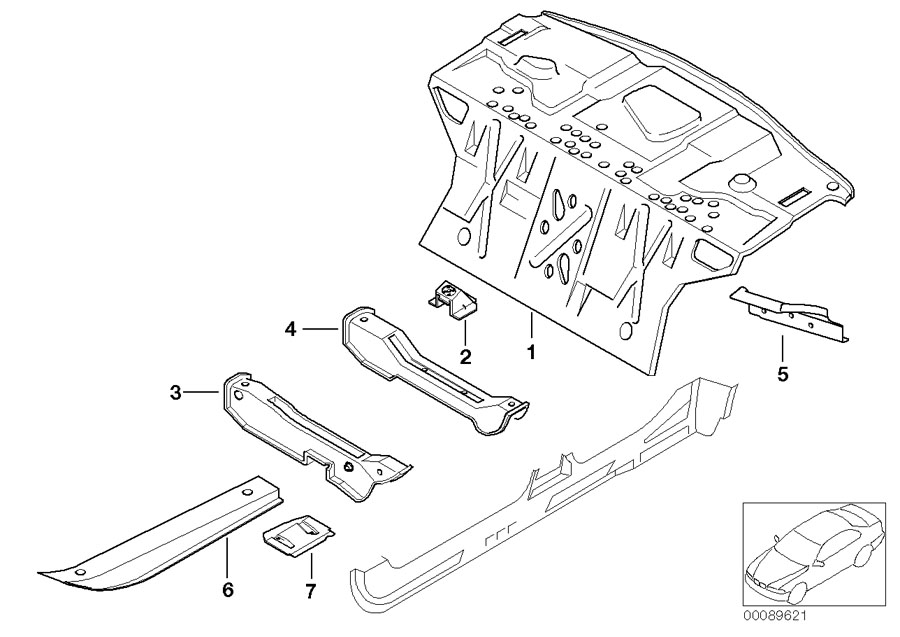 Diagram Partition trunk for your 2015 BMW M6   