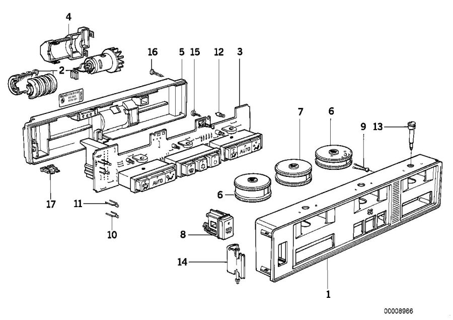 Diagram Automatic air conditioning control for your BMW